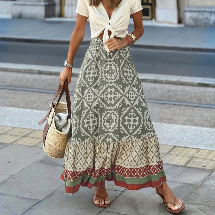 Clara | Chic Boho Maxi Skirt