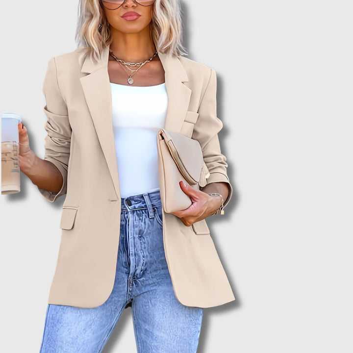 Clara | Elegant Beige Blazer