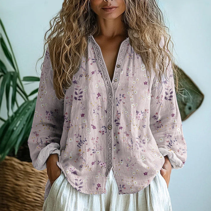 Lydia | Nature Print Blouse
