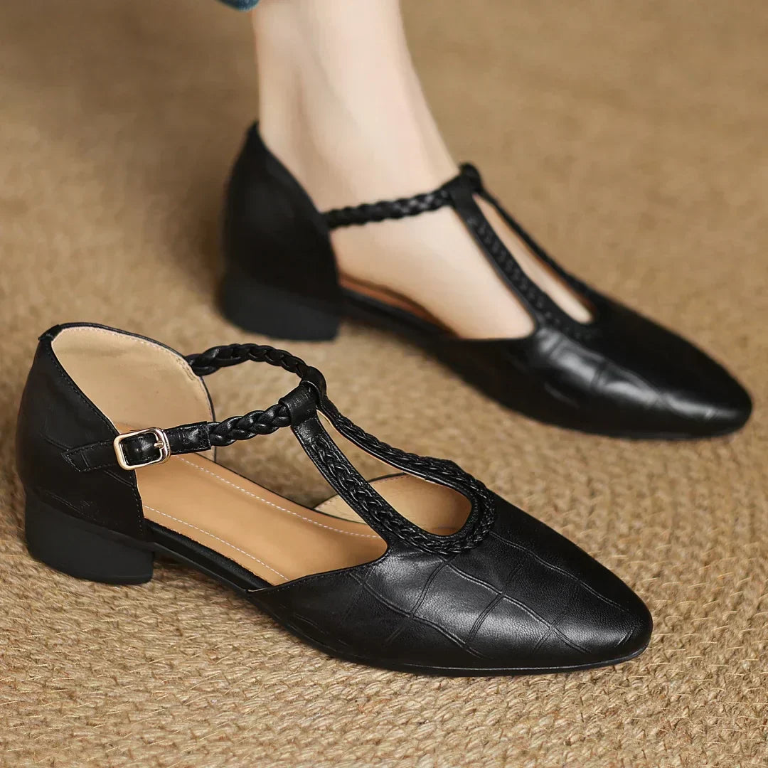 Clara | Elegant Leather Mary Janes