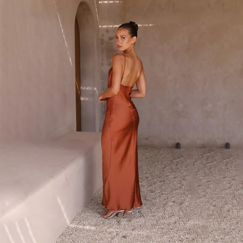 Clara | Luminous Satin Gown
