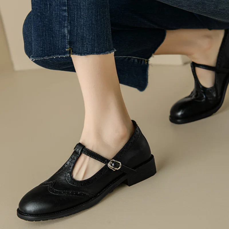 Molly | Stylish T-Strap Shoes