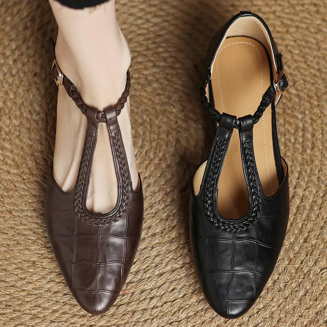Clara | Elegant Leather Mary Janes