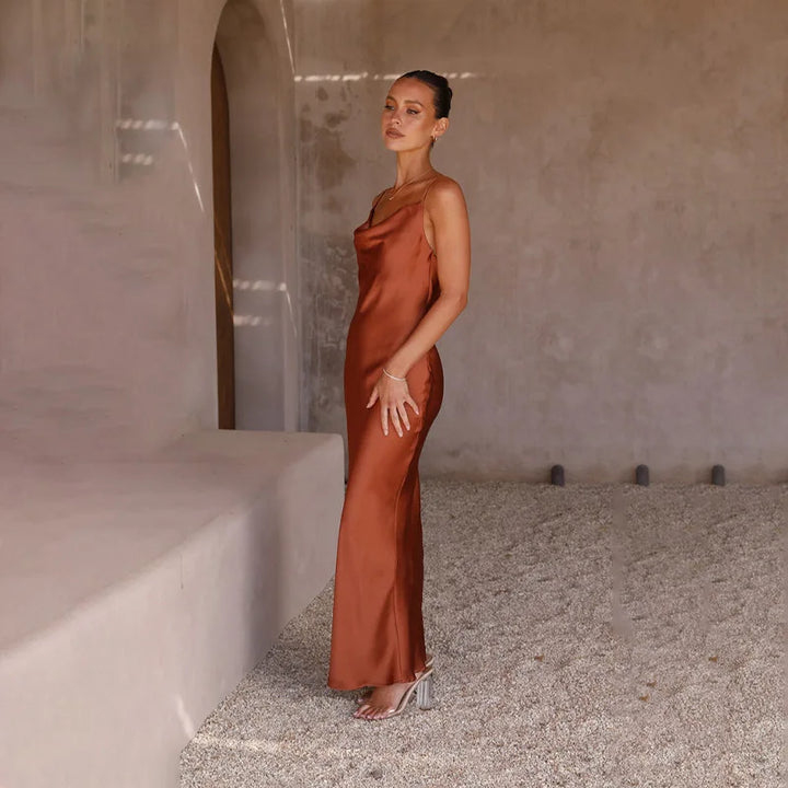 Clara | Luminous Satin Gown