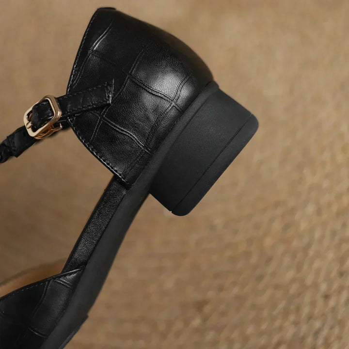 Clara | Elegant Leather Mary Janes