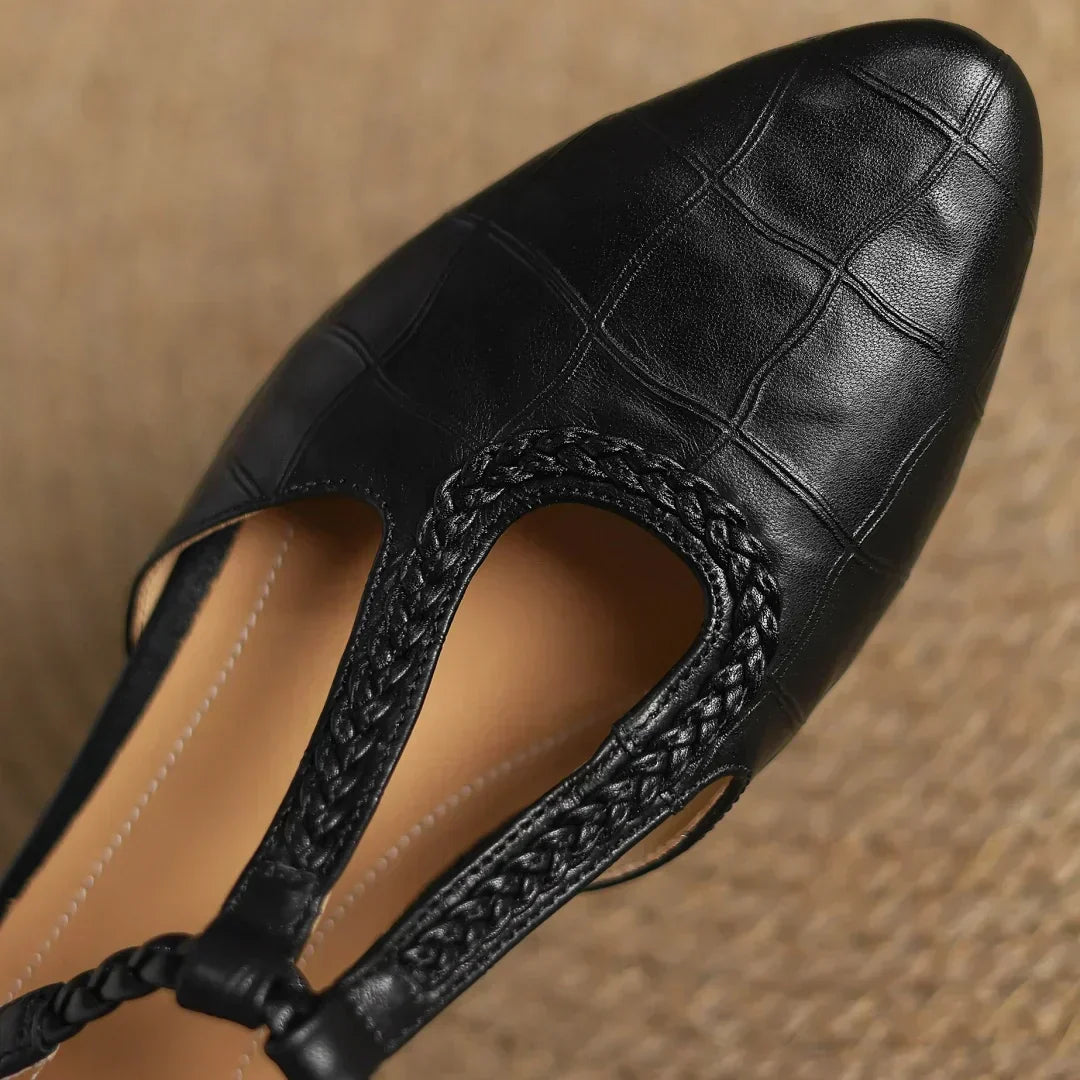 Clara | Elegant Leather Mary Janes