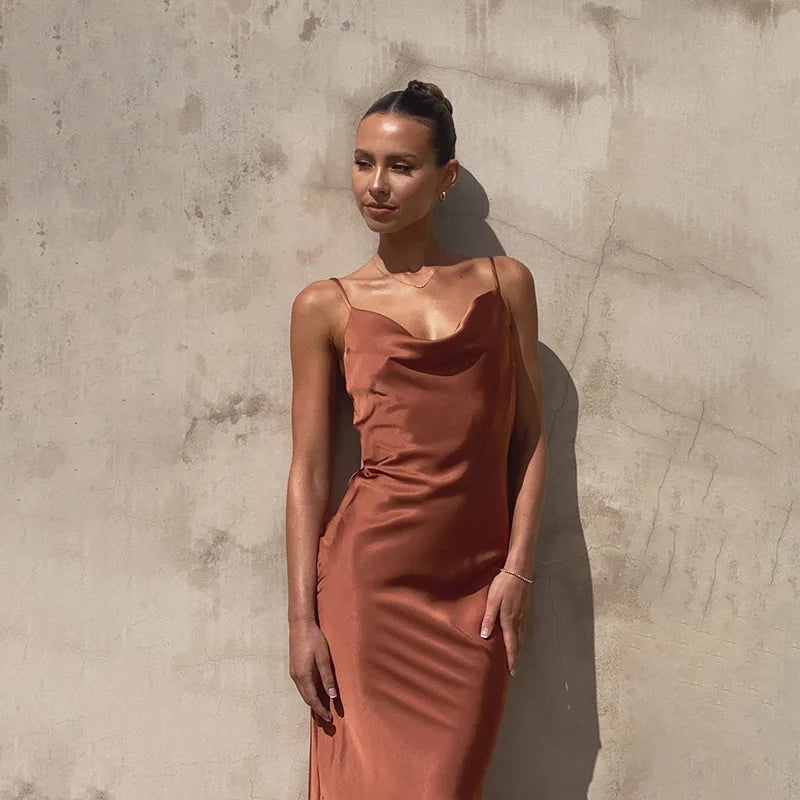 Clara | Luminous Satin Gown