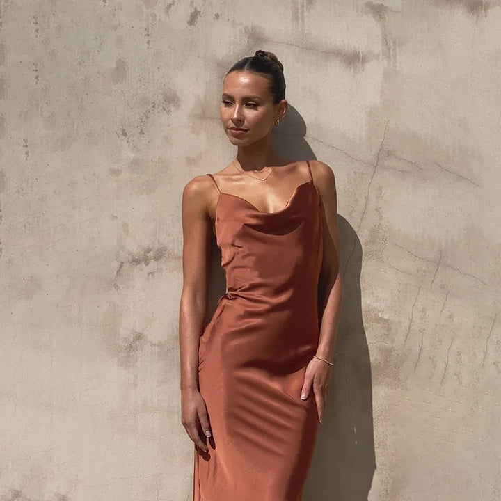 Clara | Luminous Satin Gown