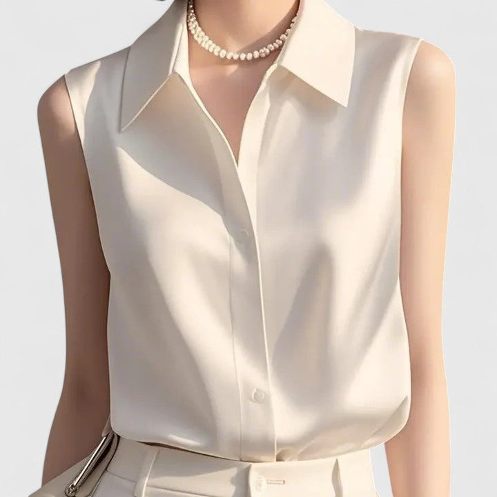 Clara | Elegant Satin Blouse