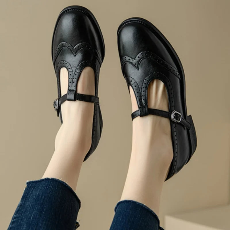 Molly | Stylish T-Strap Shoes