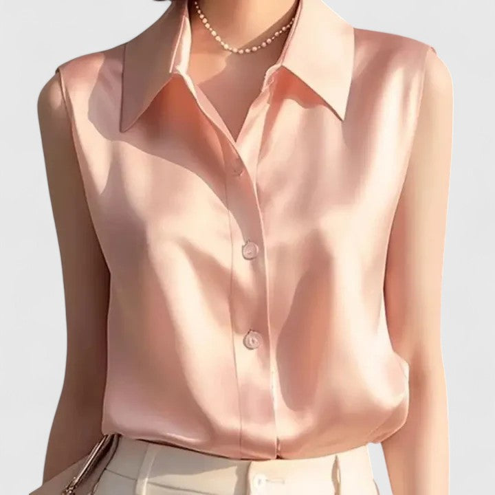 Clara | Elegant Satin Blouse