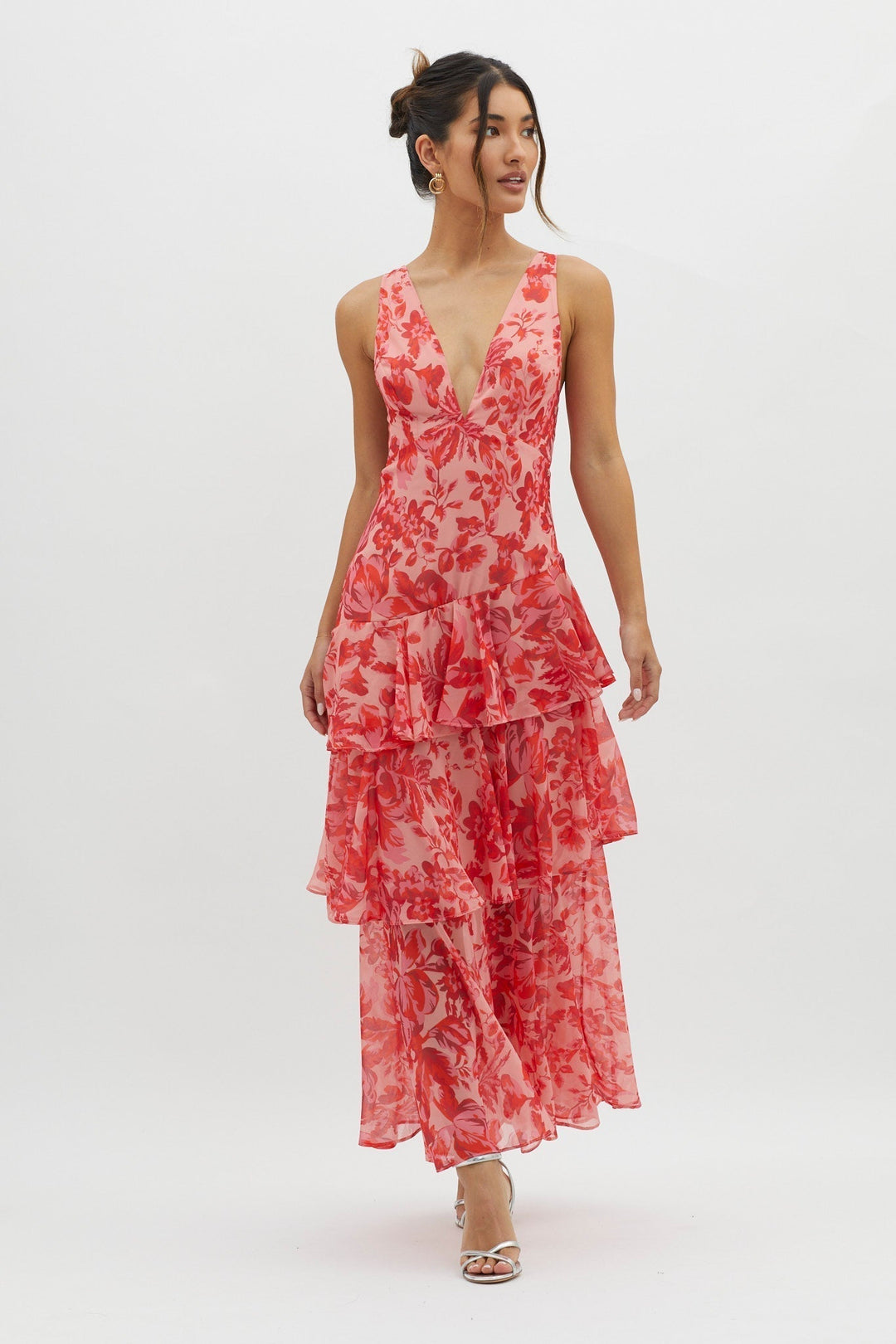 Sophie | Flirty Ruffle Midi Dress
