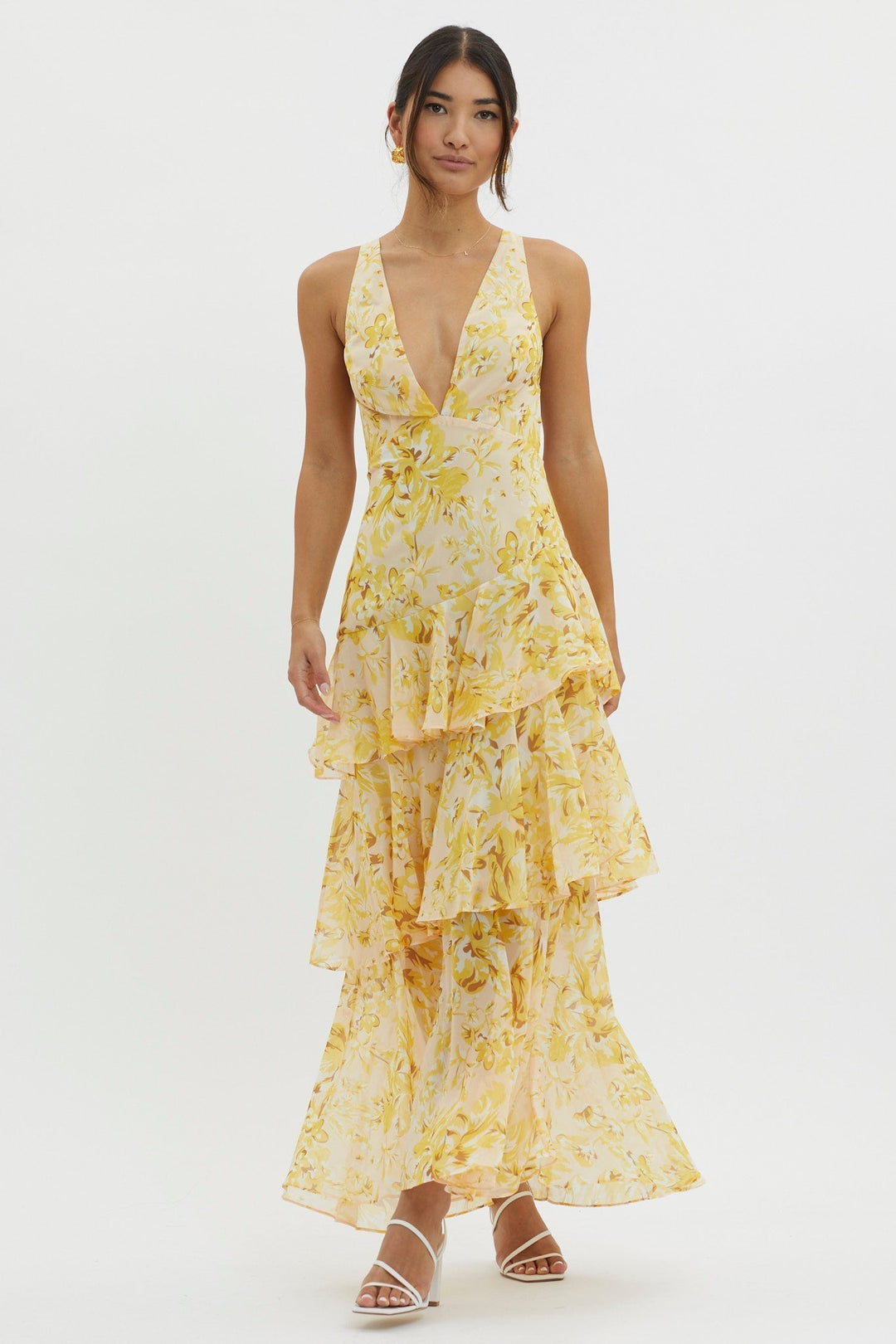 Sophie | Flirty Ruffle Midi Dress