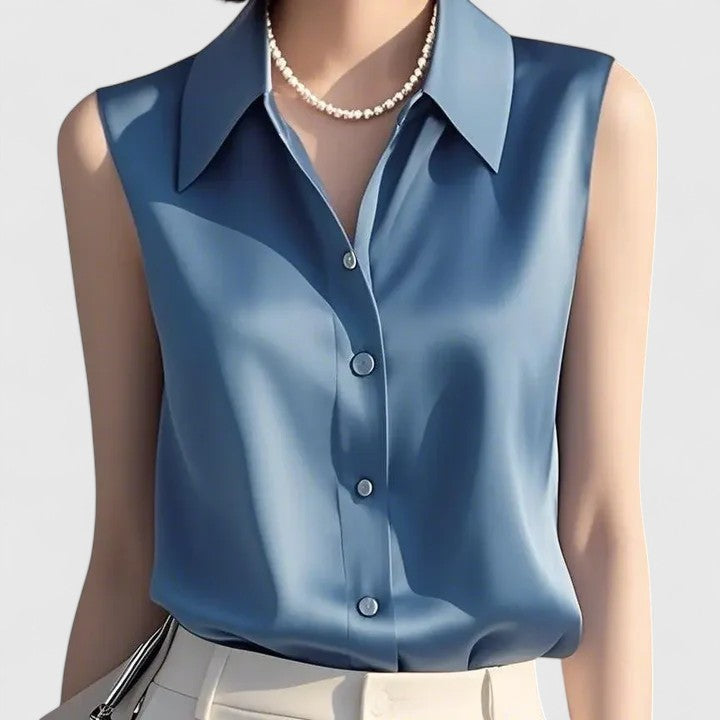 Clara | Elegant Satin Blouse