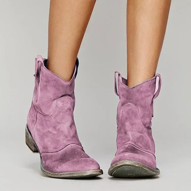 Clara | Western Ankle Boots