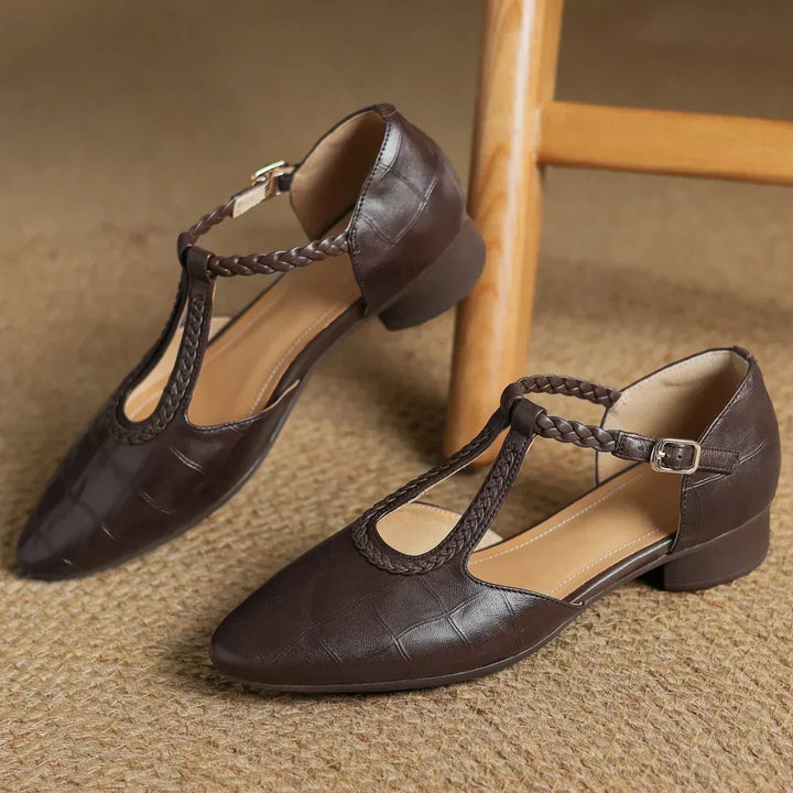 Clara | Elegant Leather Mary Janes