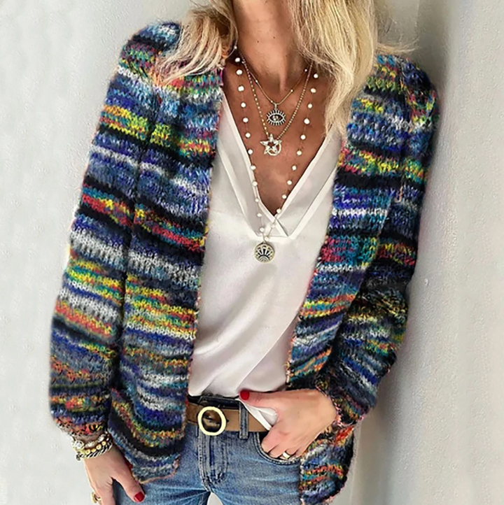 Clara | Cozy Striped Cardigan