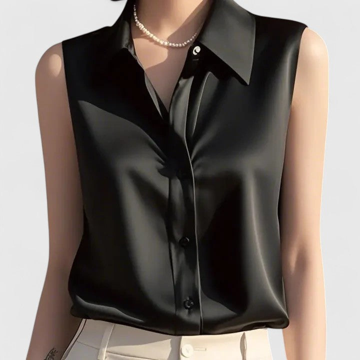 Clara | Elegant Satin Blouse