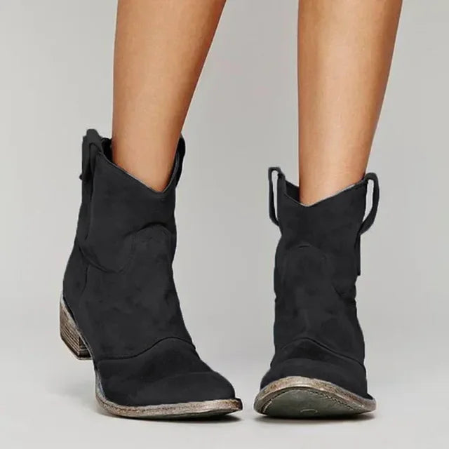 Clara | Western Ankle Boots
