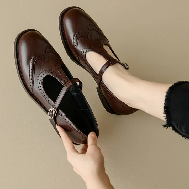 Molly | Stylish T-Strap Shoes