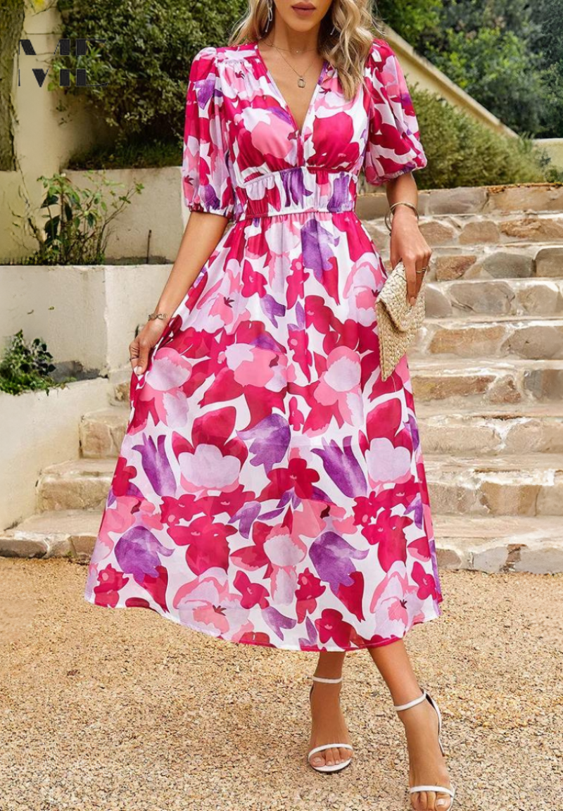 Clara | Chic Floral Dress