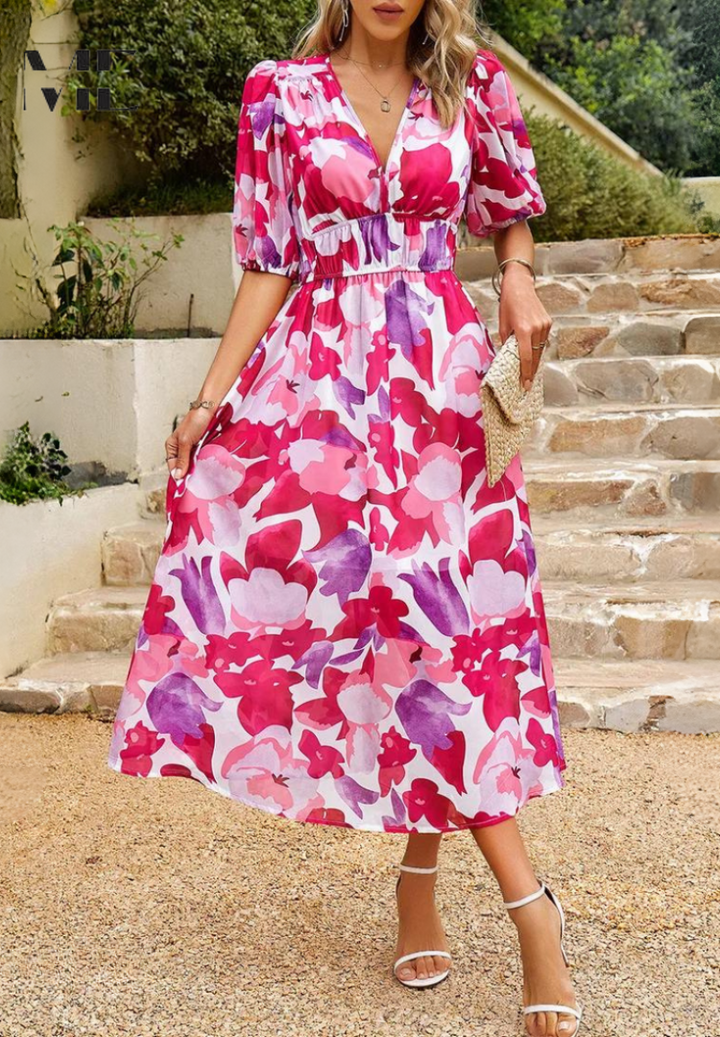 Clara | Chic Floral Dress