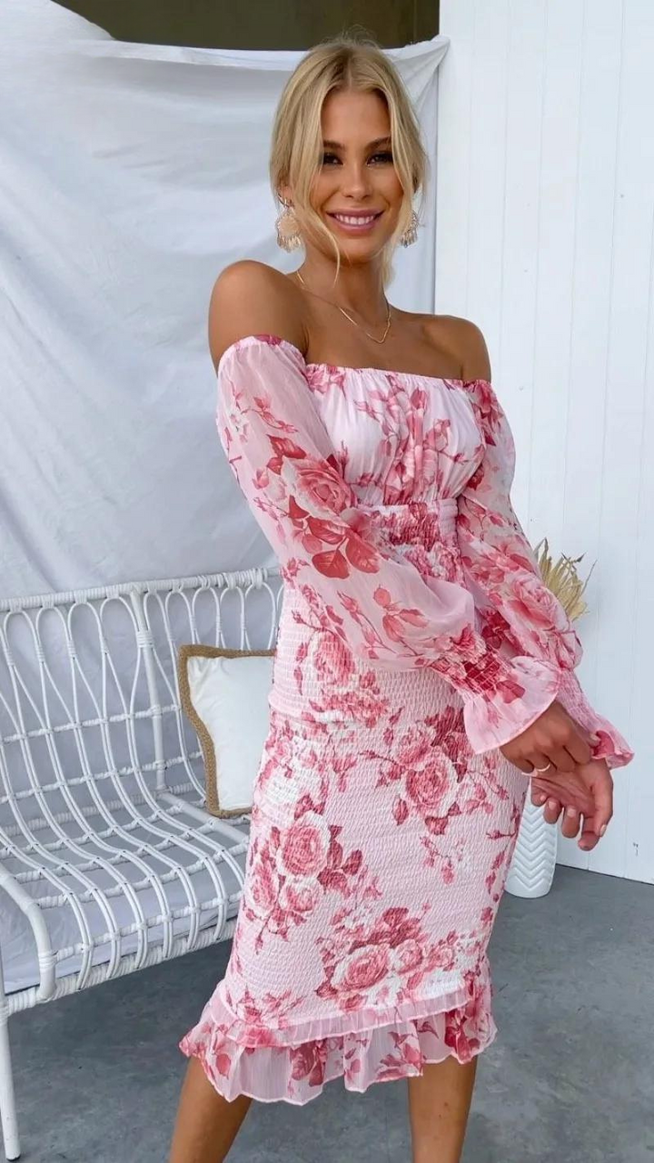 Sophie | Elegant Floral Midi