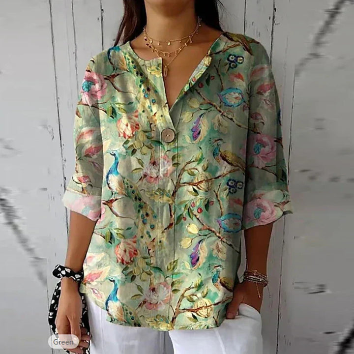 Clara | Vibrant Floral Top