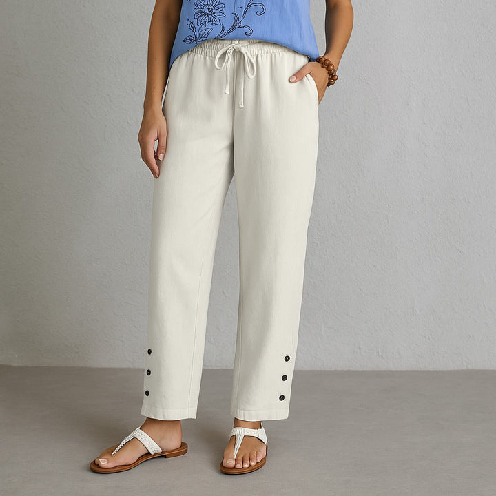 Megan | Chic Button-Up Trousers