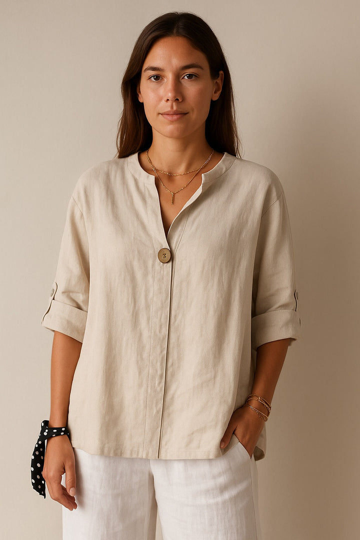 Lila | Casual V-Neck Blouse