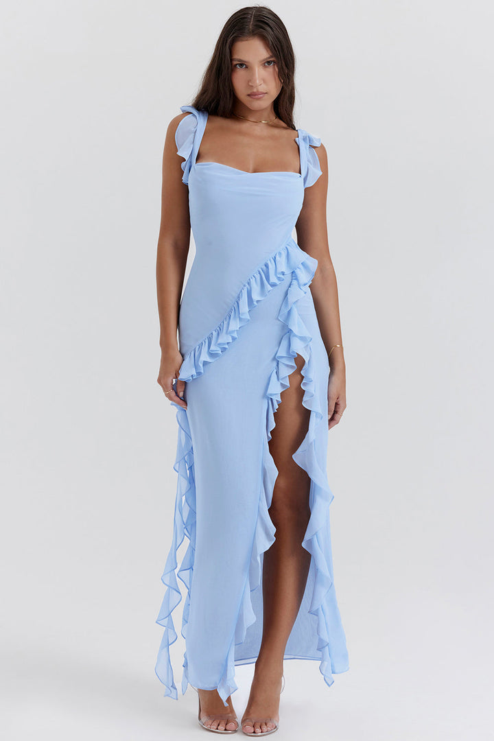 Sophie | Asymmetrical Ruffle Dress