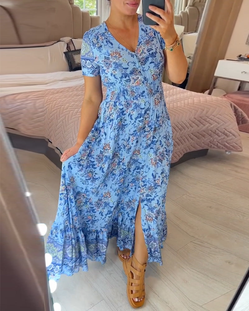 Sophie | V-Neck Floral Dress