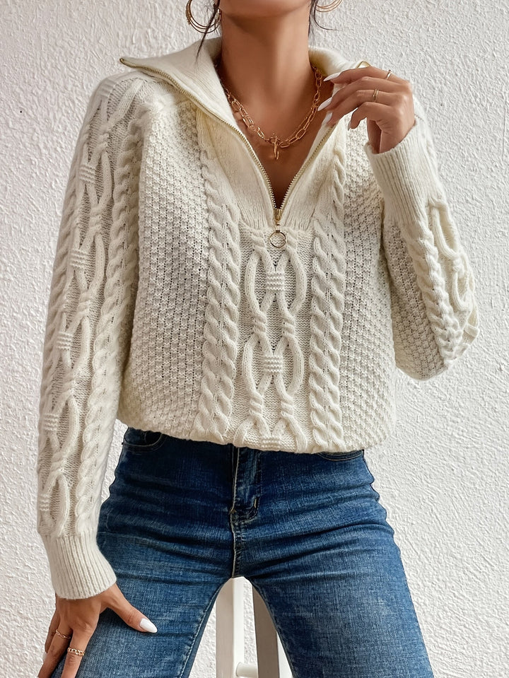 Clara | Stylish Cable Knit Jumper