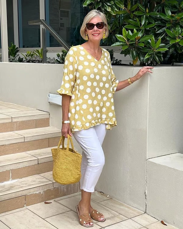 Megan | Chic V-Neck Top