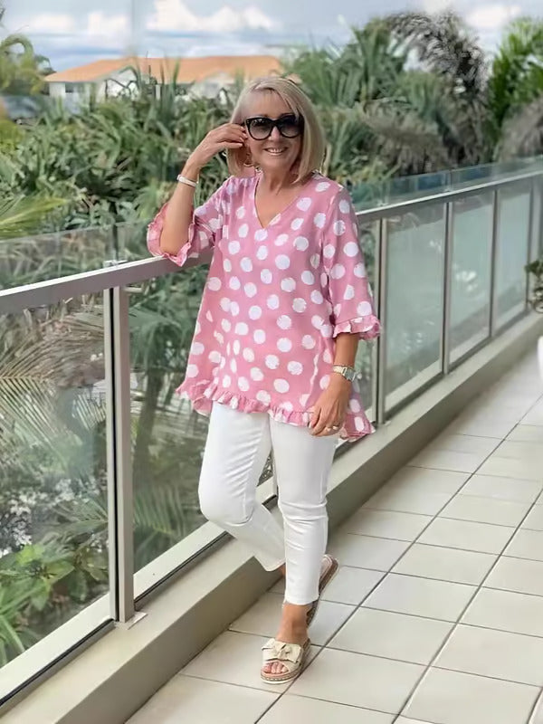 Megan | Chic V-Neck Top