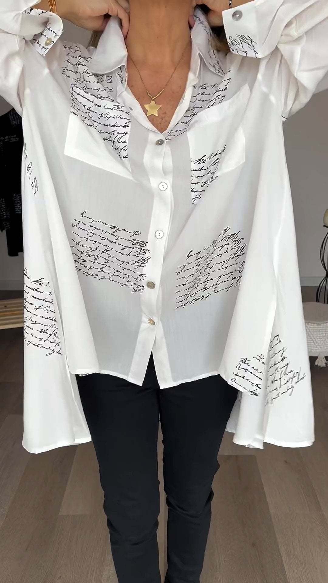 Sophie | Artistic Button-Up Shirt