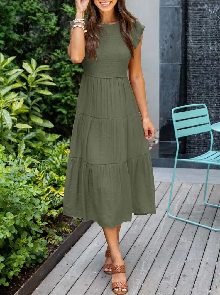 Clara | Flattering Belly Coverage Dress