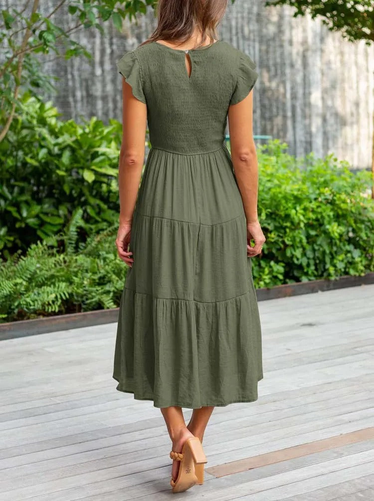 Clara | Flattering Belly Coverage Dress