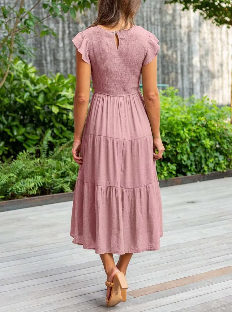 Clara | Flattering Belly Coverage Dress