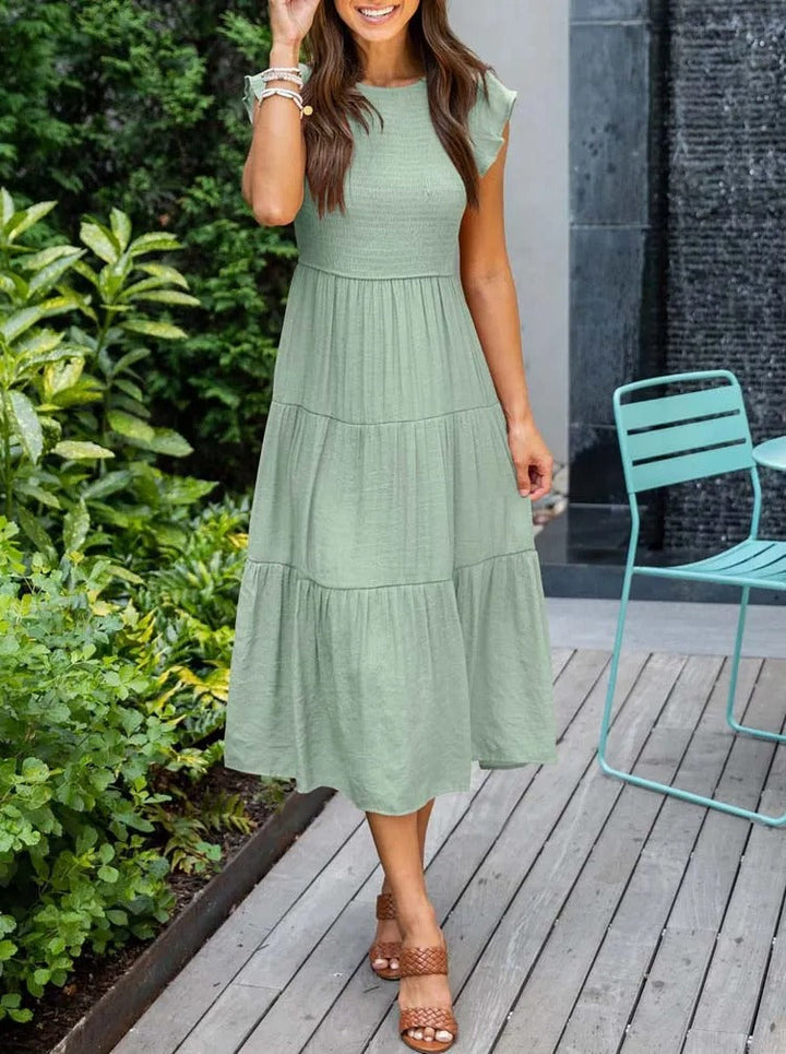 Clara | Flattering Belly Coverage Dress