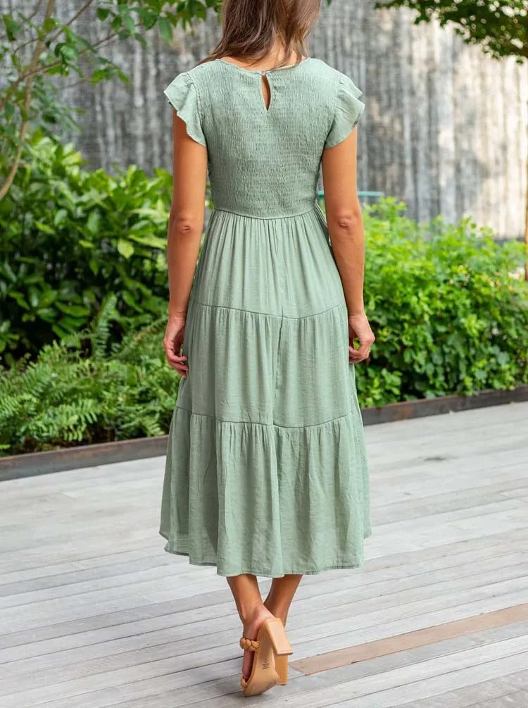 Clara | Flattering Belly Coverage Dress