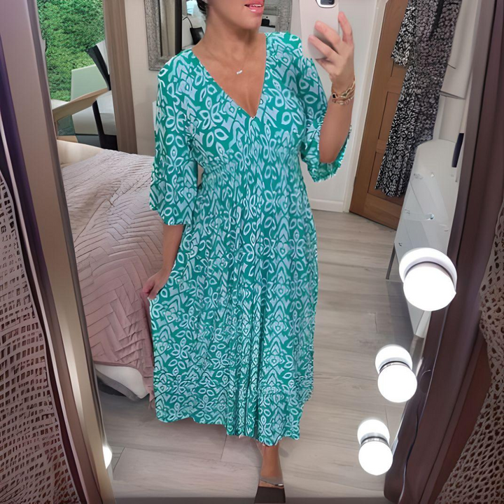 Megan | Vibrant Boho Maxi Dress