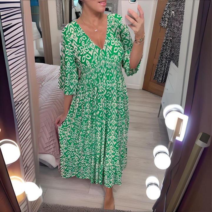 Megan | Vibrant Boho Maxi Dress