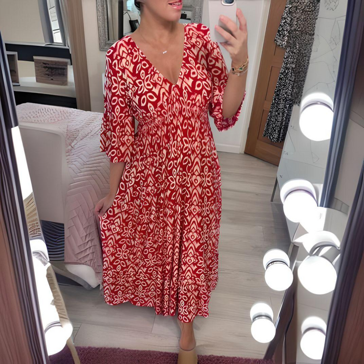 Megan | Vibrant Boho Maxi Dress