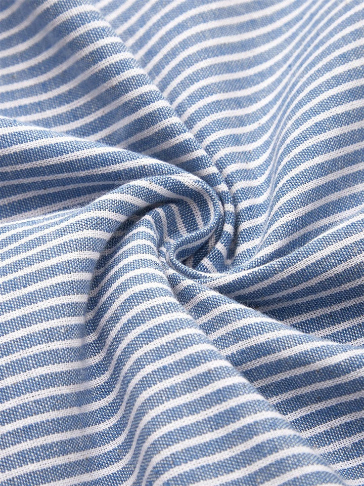 Sophie | Striped Cotton Midi Dress