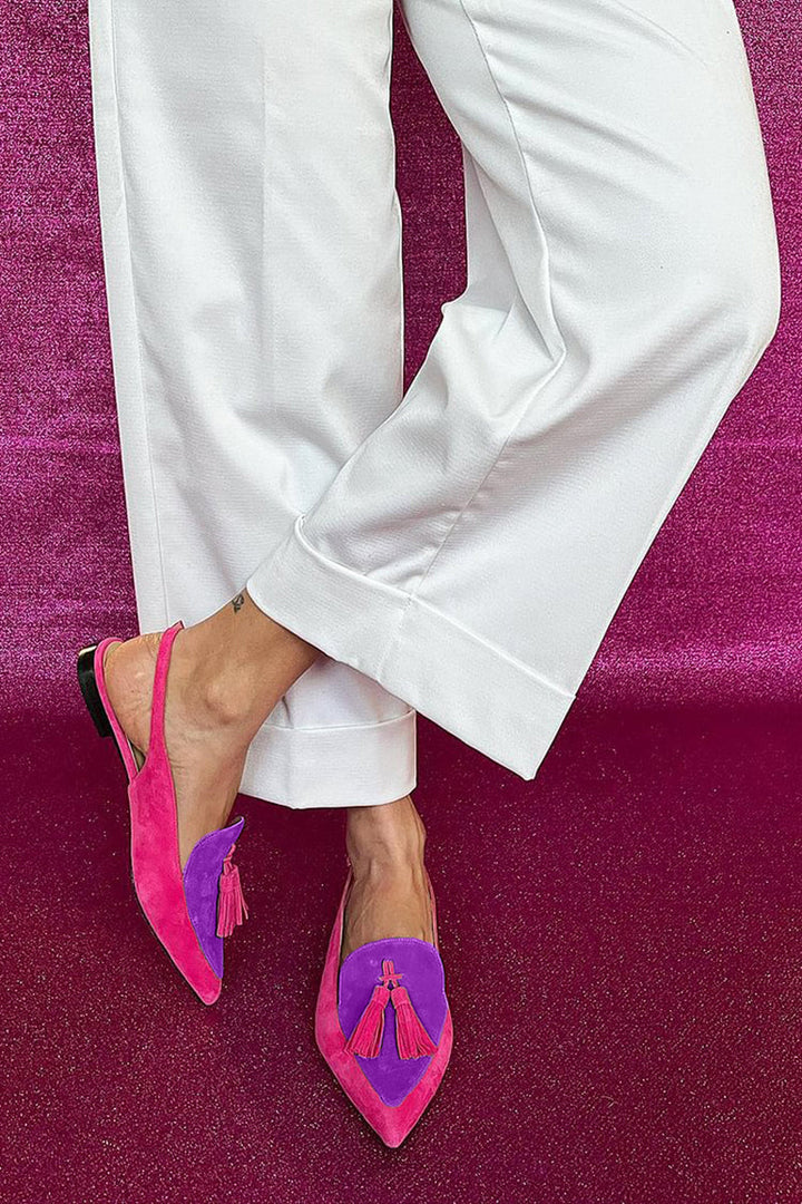 Molly | Vibrant Fringed Ballerinas