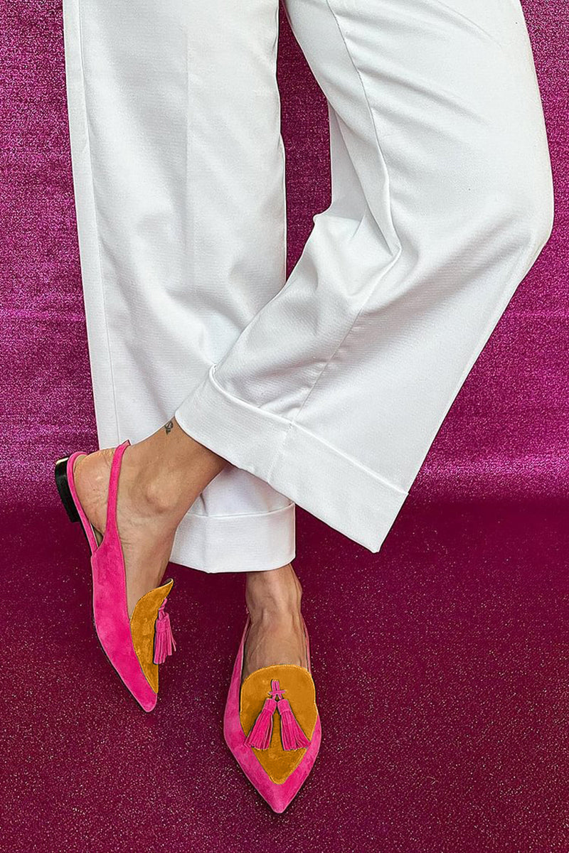 Molly | Vibrant Fringed Ballerinas