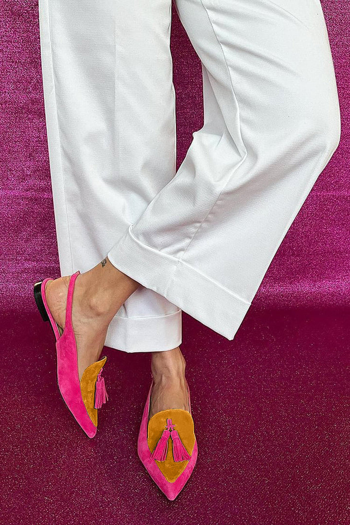 Molly | Vibrant Fringed Ballerinas