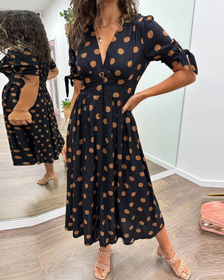 Clara | Chic Polka Dot Dress