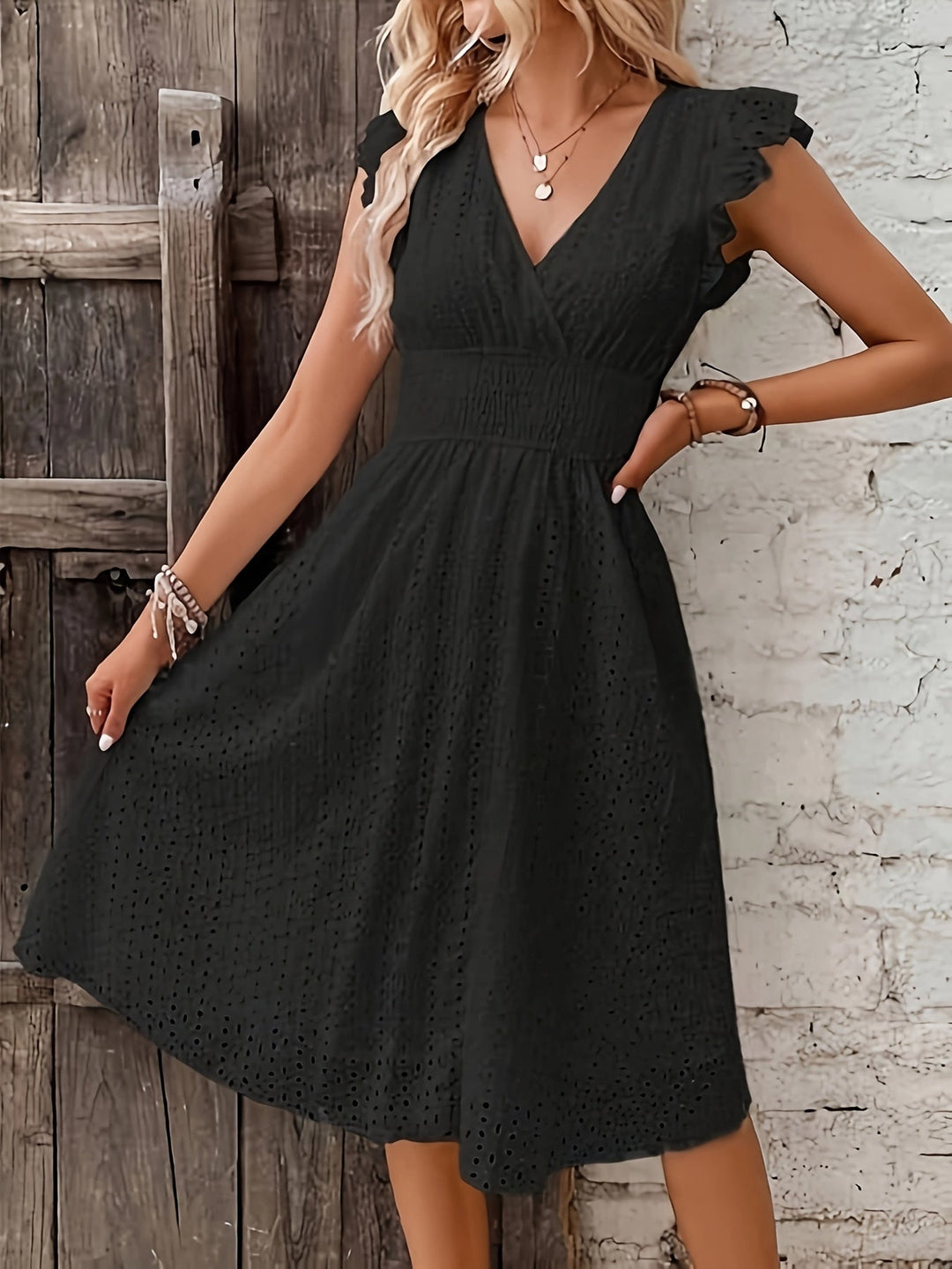 Clara | Ruffled Lace Dress